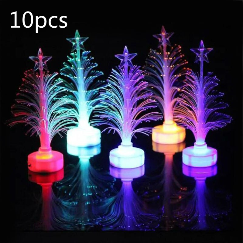 Beautiful Colorful Glow Christmas Snowman LED Lights Pretty Lovely Lamp Christmas Tree Ornaments: 10 pcs  C