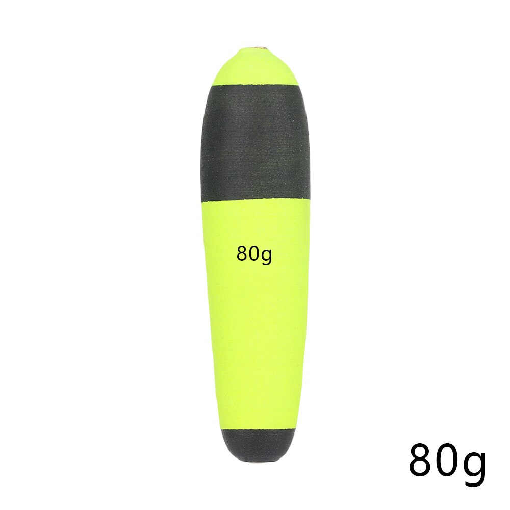 1/2PC Portable Green Fishing Floats Catfish Pike Float Buoyancy Eva Inline Bobbers Float Fishing Accessories: 80g 1pc