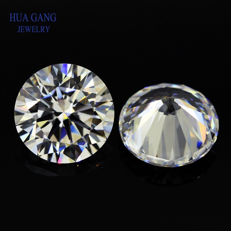 Perles rondes et brillantes de Moissanite de couleur IJ, en vrac, 3.5mm VVS1, Excellent Test de , pierres précieuses en diamant de laboratoire positif