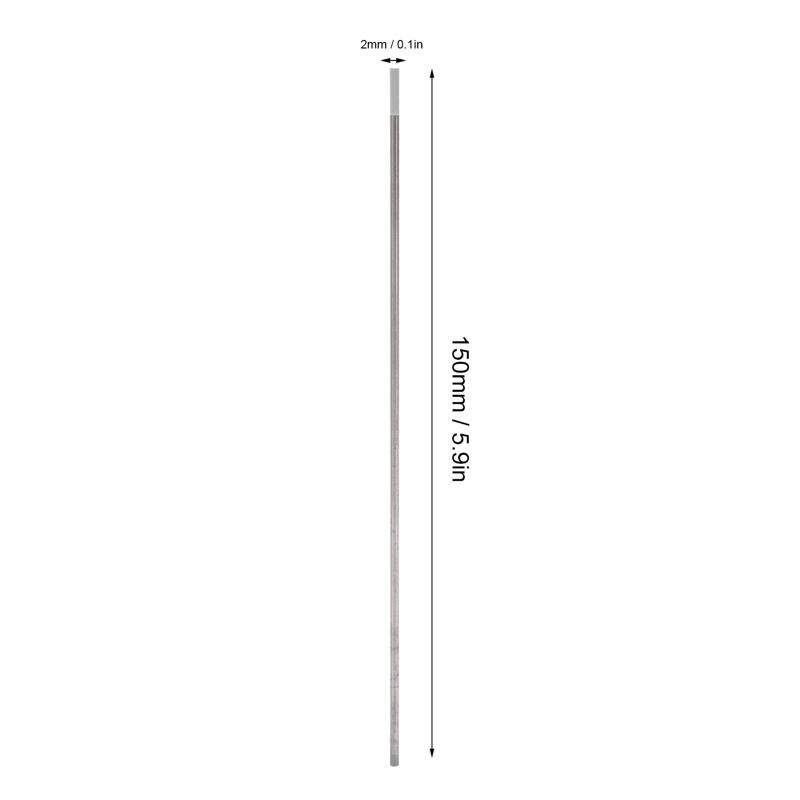 10Pcs 2Mm WC20 Staaf Wolfraam Elektrode Arc Naald Voor Lassen Dunne Roestvrij Staal Grijs