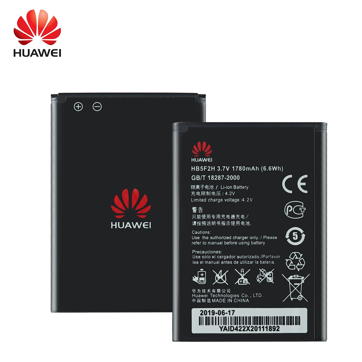100% oryginalny HB5F2H bateria 1780mAh dla Huawei E5372 E5373 E5375 EC5377 E5330 E5336 E5351 E5356 EC5377U-872 E5356S-2 E5330Bs-2