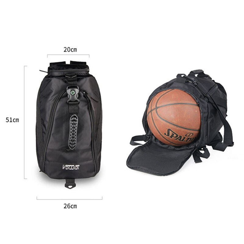 Stijlvolle reisrugzak met grote capaciteit, herenbagage, schoudertas, basketbaltas, sporttas, backpacken, functionele, veelzijdige tassen