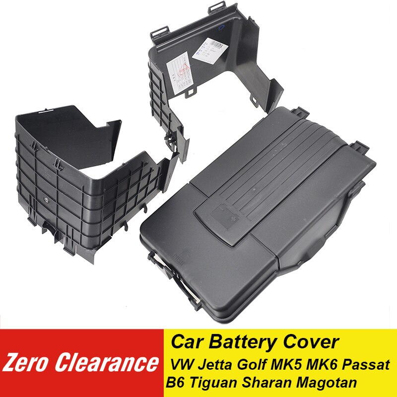 Zeroclearance Gloednieuwe 3 Pcs Auto Batterij Tray Trim Cover 1KD915335 Voor Vw J. Etta Golf MK5 MK6 Passat B6 Tiguan Sharan Magotan