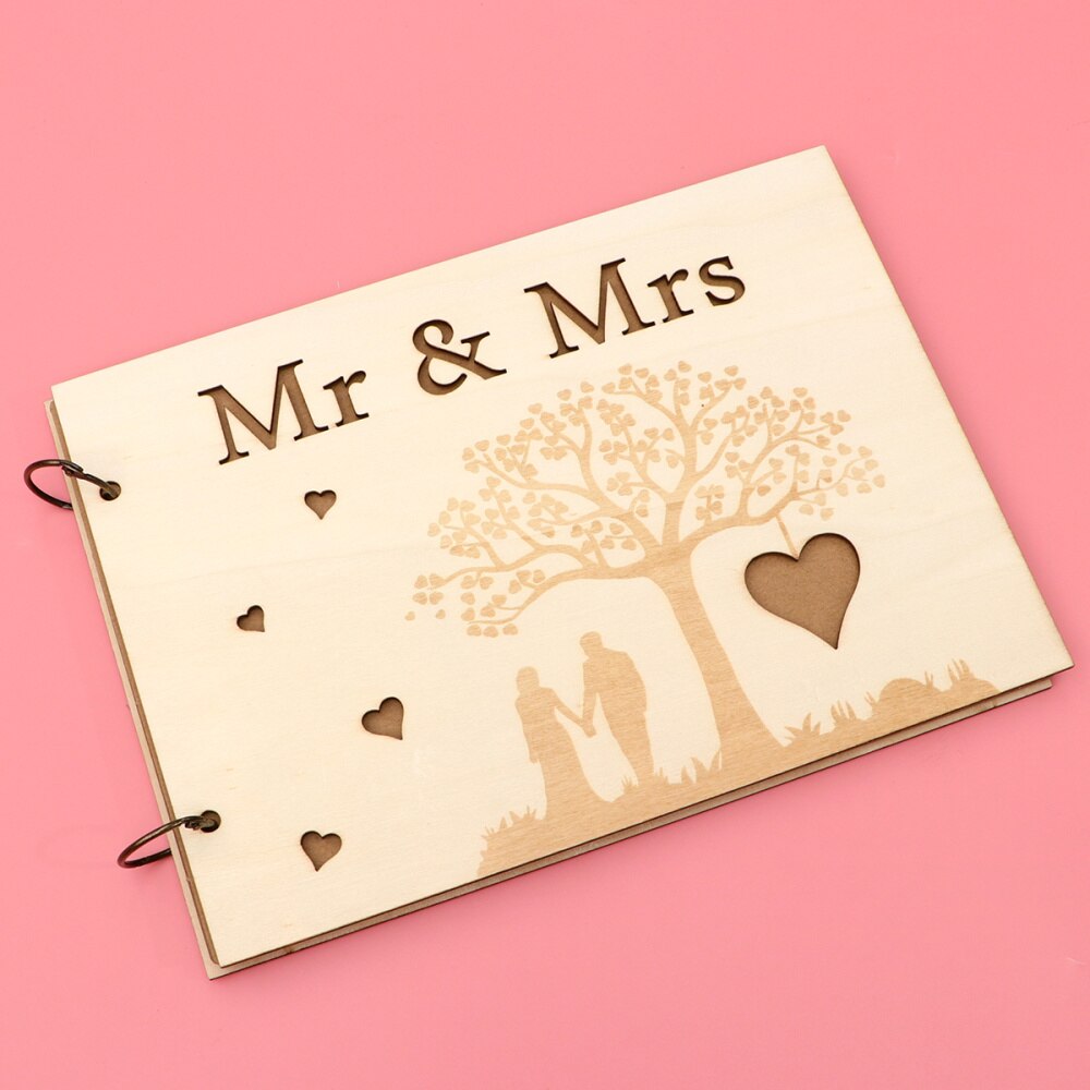 1PC Wedding Guestbook Craft Notebook Wedding Guestbook for Banquet