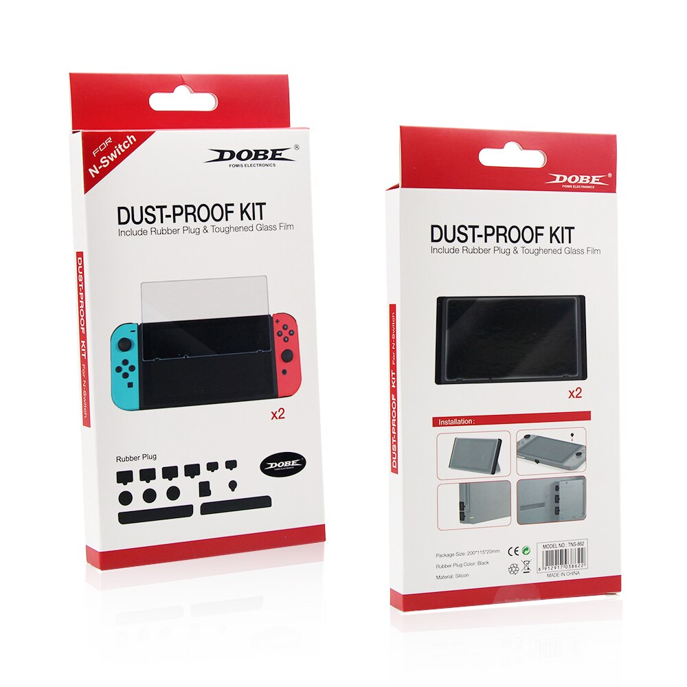 TNS-862 Dust Proof Kit Dust Prevention Cover And Tempered Glass Screen Protector For Nintend Switch accessories