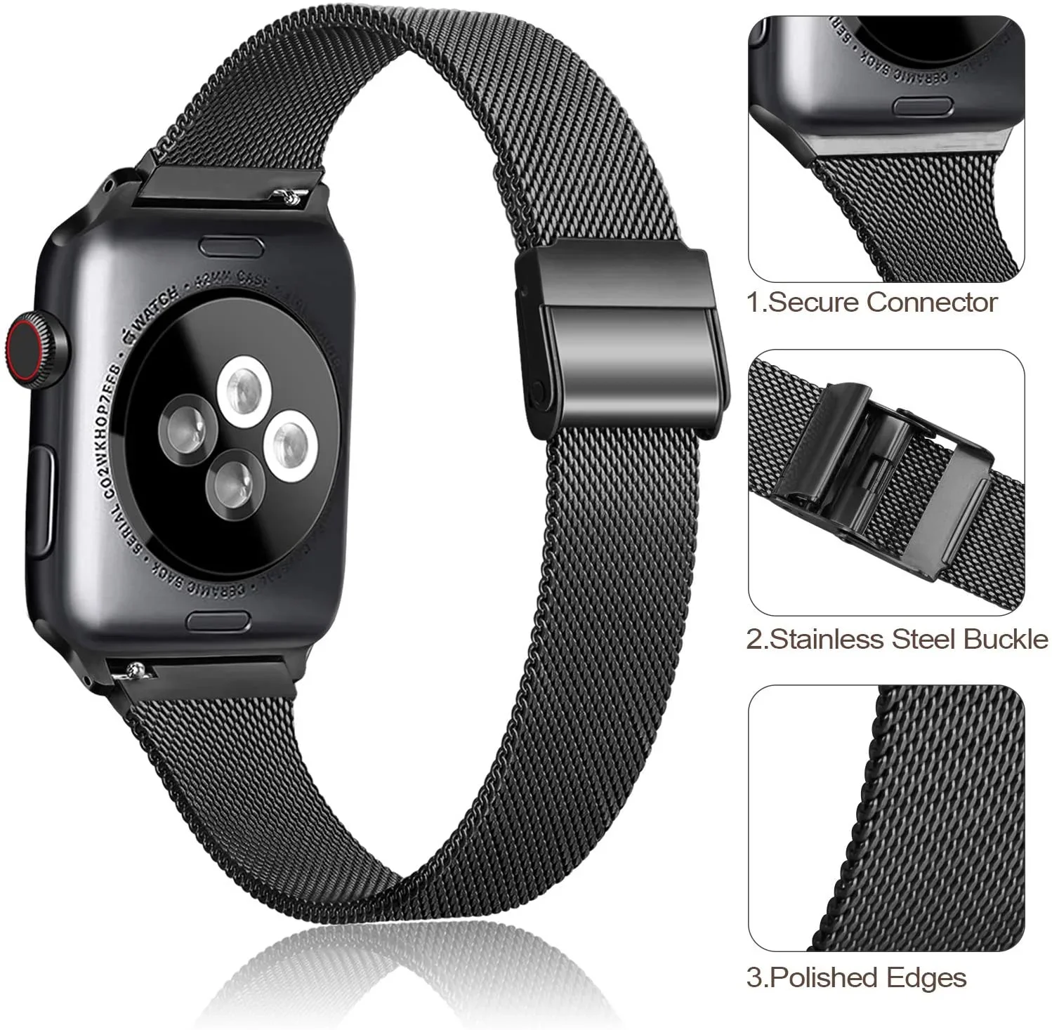 Slanke metalen horlogeband voor Apple Watch 10 42 mm 46 mm 9 8 7 41 mm 45 mm 6 5 4 SE 40 mm 44 mm Milanese polsband voor Iwatch Ultra 49 mm