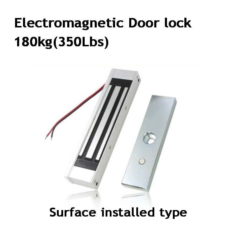 12V 180kg Home Electromagnetic lock Access control door lock magnetic elecronic lock 350Lbs ZL Bracket Office/Garage Hidden lock