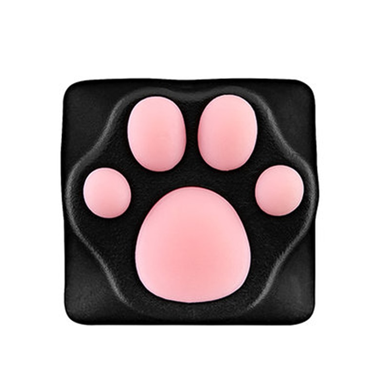 Mignon chat/Panda Palm métal Keycaps 1pc personnalité pour clavier mécanique Soft Feel Key Cap adapté pour Cherry Switch claviers