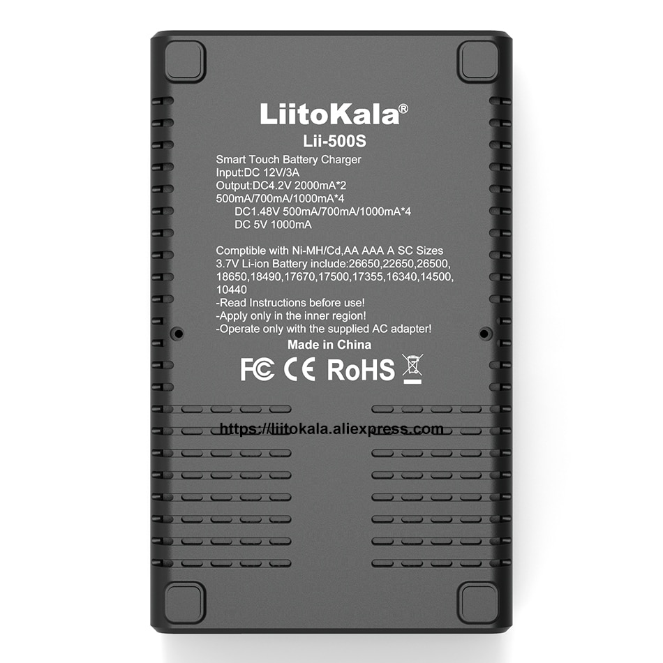 Liitokala Lii-PD4 Lii-500 Lii-500S Lii-PD2 18650 battery charger LCD display 18490 21700 26650 20700 AA AAA etc Test capacity