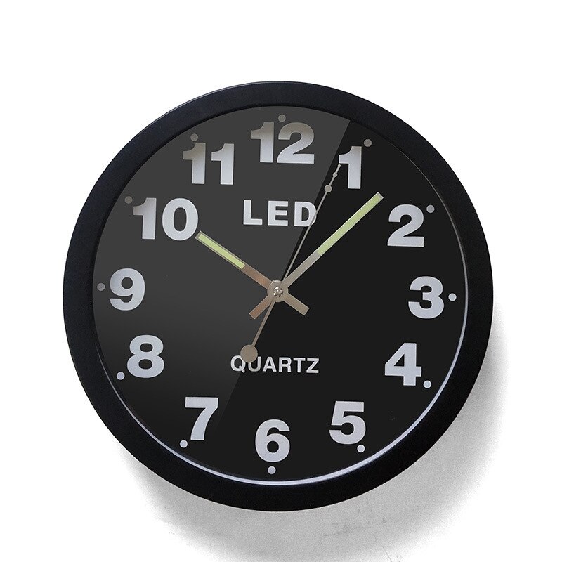 Reloj Digital de pared para el hogar, mecanismo de reloj LED de Metal, , silencioso, para sala de estar y dormitorio, para Zegar Scienny FZ482: A