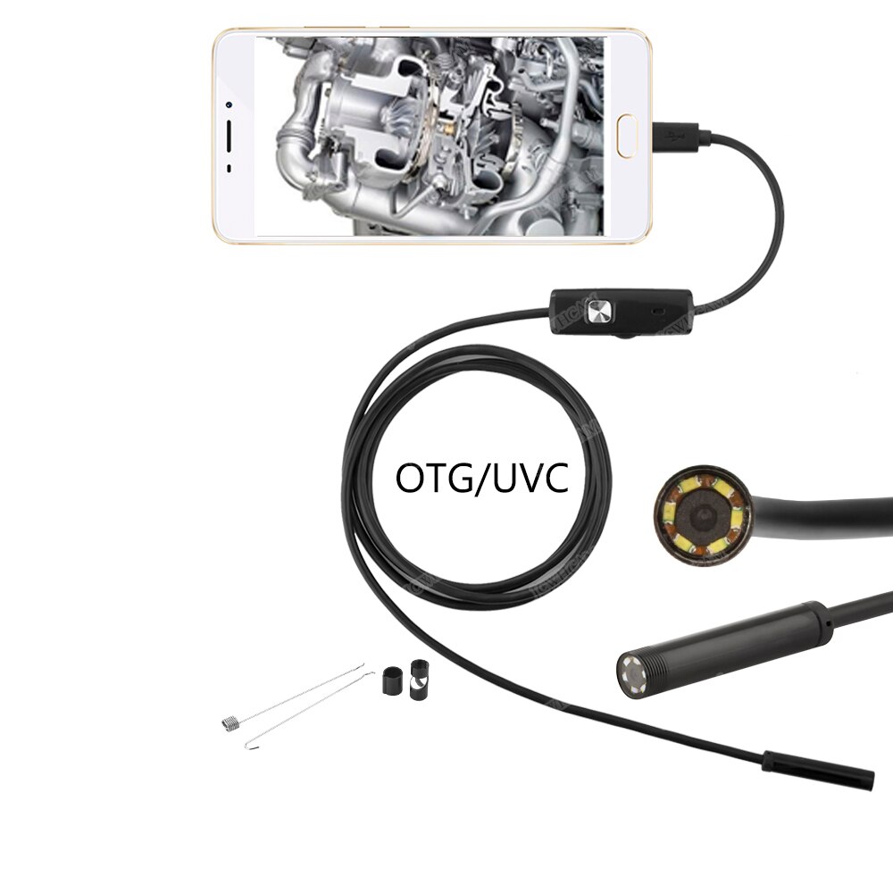 5.5mm Lens 1 m-5 m Draad Android Inspectie Camera Micro USB Borescopen Waterdichte Endoscoop Camera Voor Auto reparatie Pijp Inspectie