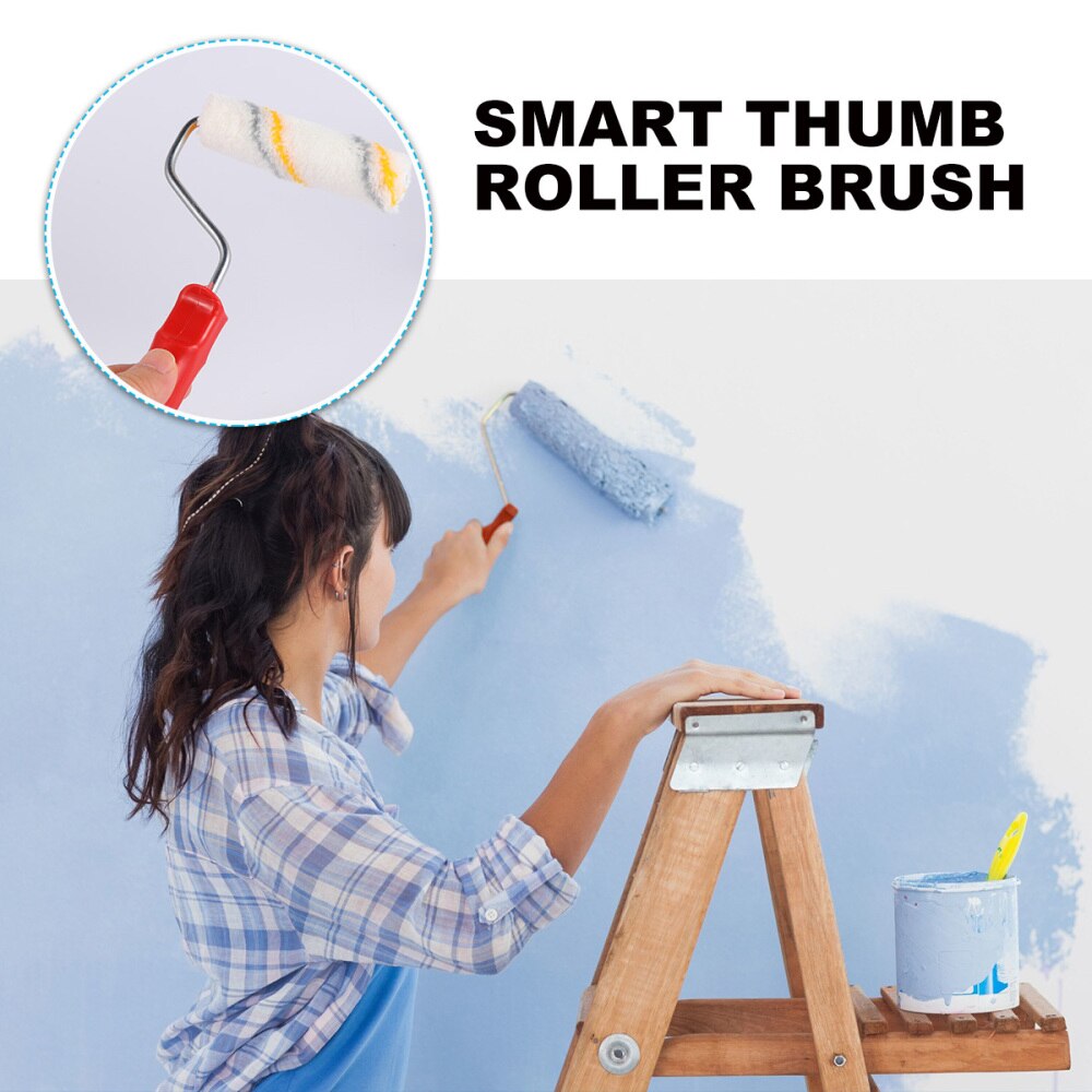 1 Set 21pcs Paint Rollers Mini Roller Brush Melt Little Finger Roller Brush Coating Decorators Brush Wall Painting Tools (20