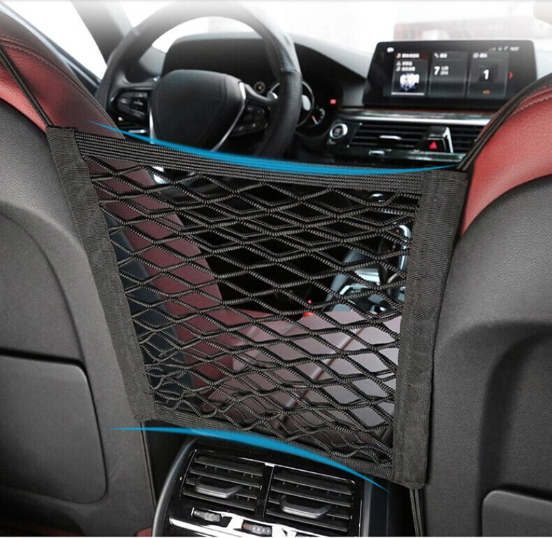 Car Organizer Net Storage Seat Back Stowing cargo net For dodge caliber ram 1500 caravan charger journey Neon Dart Viper