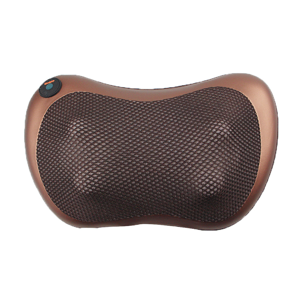 Multifunktionel afslapningsmassage pude skulder ryg infrarød varme vibrator elektrisk æltning til shiatsu nakkemassage: 4 hoved