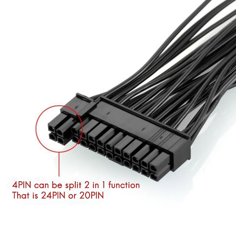 5 Pcs 24Pin Dual Power Start Line 18AWG (20+4) +24... – Grandado