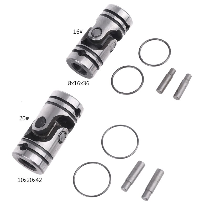Diameter 16mm/20mm Universal Coupling Shaft Coupling Motor Connector DIY Steering Steel Universal Joint acoplamento ível
