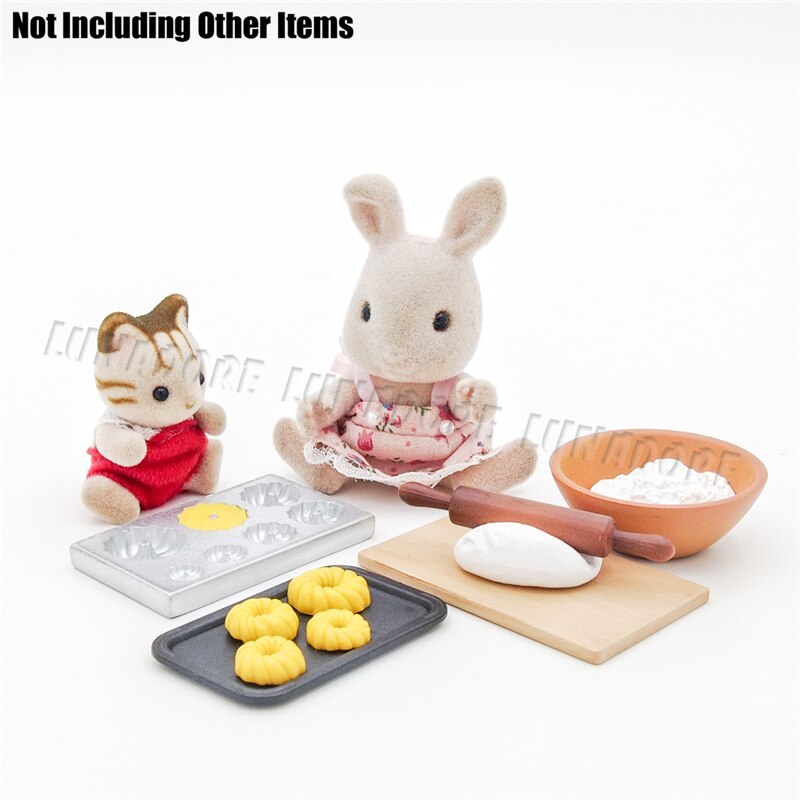 Odoria 1:12 Miniature Metal Cookies Baking Mould 7 Size Mold Kitchenware Dollhouse Kitchen Accessories