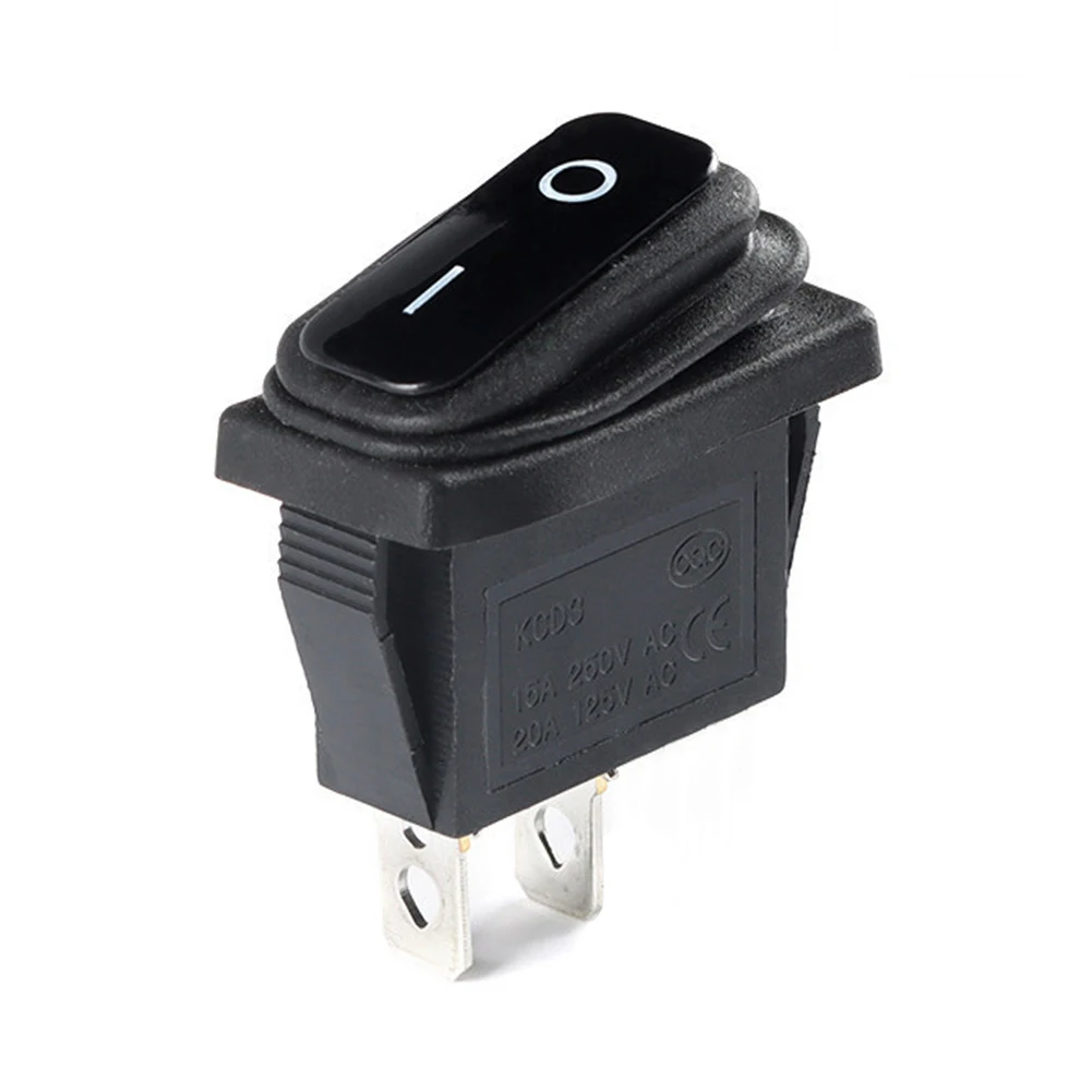 Interruptores de encendido y apagado para coche, dispositivo de 2/3 Pines, impermeable, balancín marino, LED, botón pulsador, KCD3: Rojo