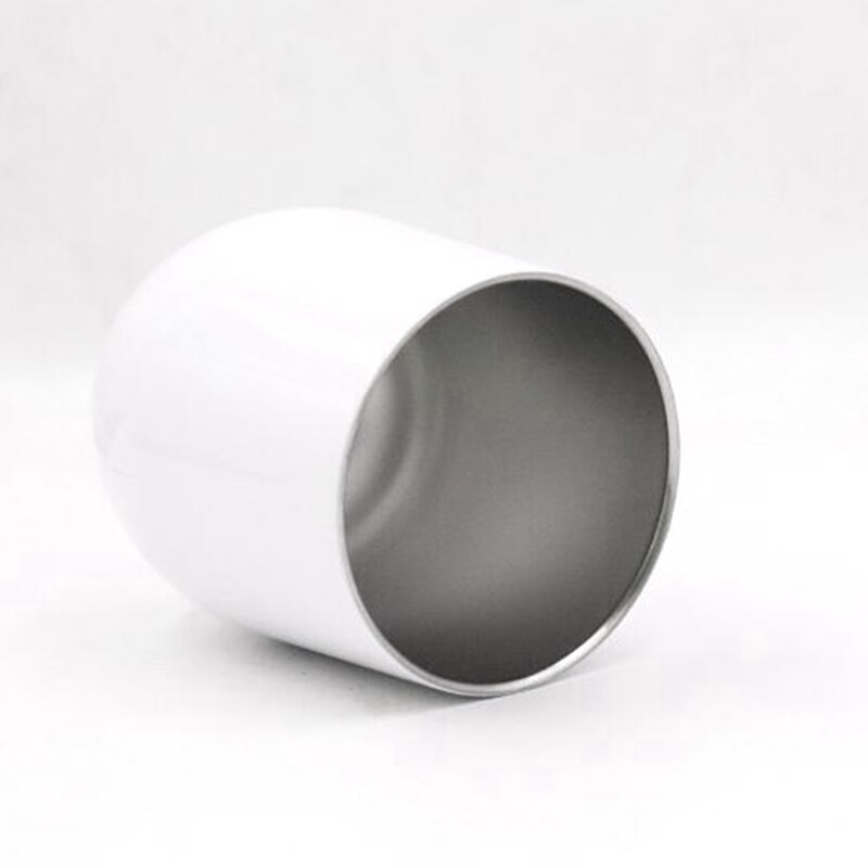 2 st 12oz rostfritt stål äggskal kaffe dubbellager vakuumisolerad tumbler kopp dryck med lock vin kaffe dryck