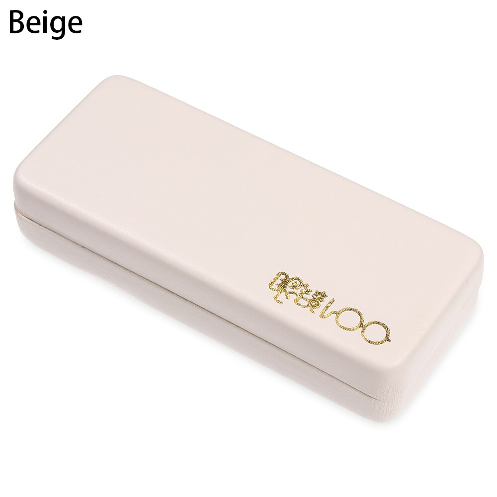 1Pc Unisex Magnet Glasses Box Women Men Portable Sunglasses Case Optical Reading Eyeglasses Box Eyewear Protector: D-beige