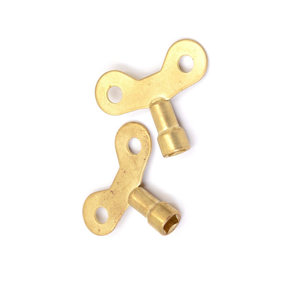 2Pcs key for water tap Solid Brass Special lock Radiator Plumbing Bleed Key Square Socket Hole Water Tap Faucet Key