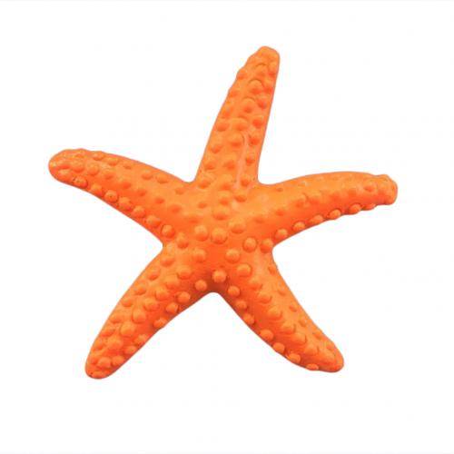 Miljövänlig plaststrand kust simulering sjöstjärna diy hantverk prydnad dekor: Orange