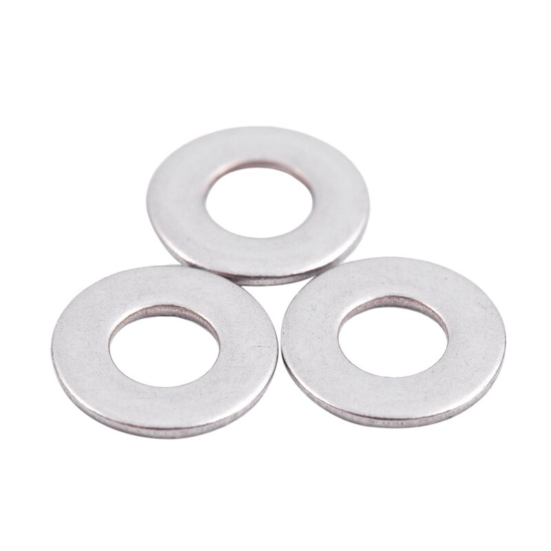 M2.5x6mmx0.5mm Rvs Ronde Platte Ring Voor Bout Schroef 100 Stuks