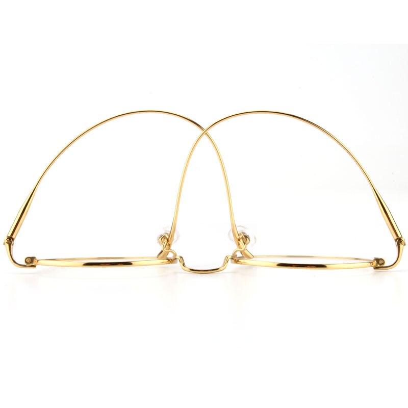 Ren titanium runde briller ramme mænd vintage optiske rammer unisex receptpligtige briller kvinder nærsynethed rammer briller