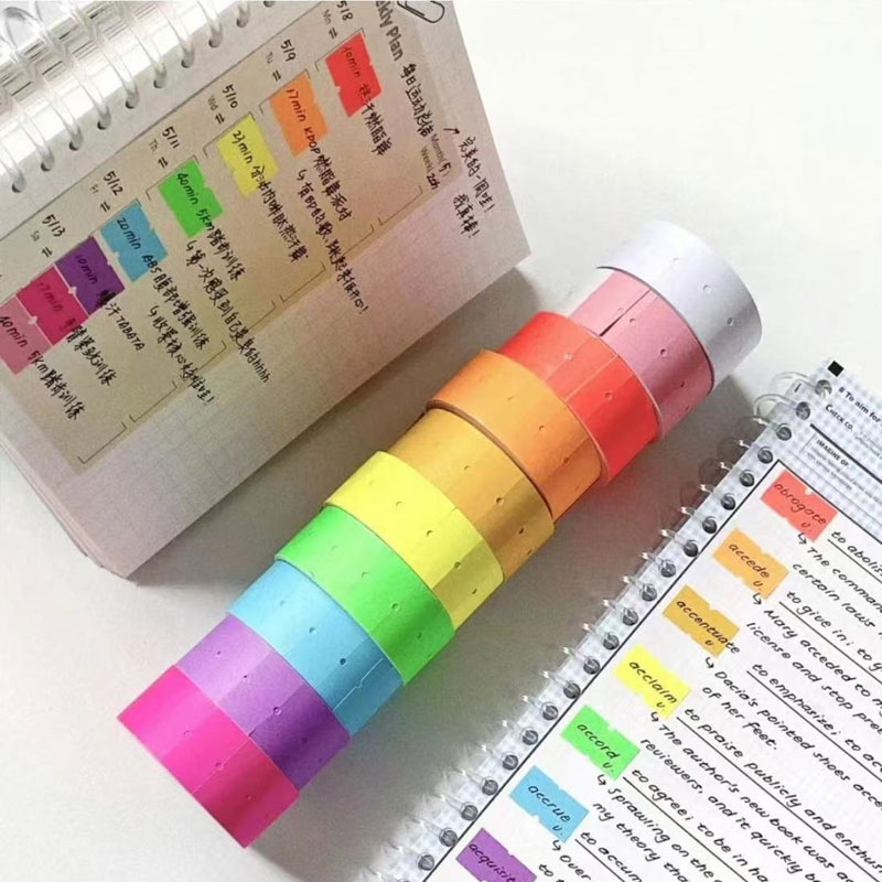 5000 teile/los etikett bunte private Aufkleber Etiketten selbst klebende Papier aufkleber leere Memo Briefpapier DIY Tagebuch Notizbuch