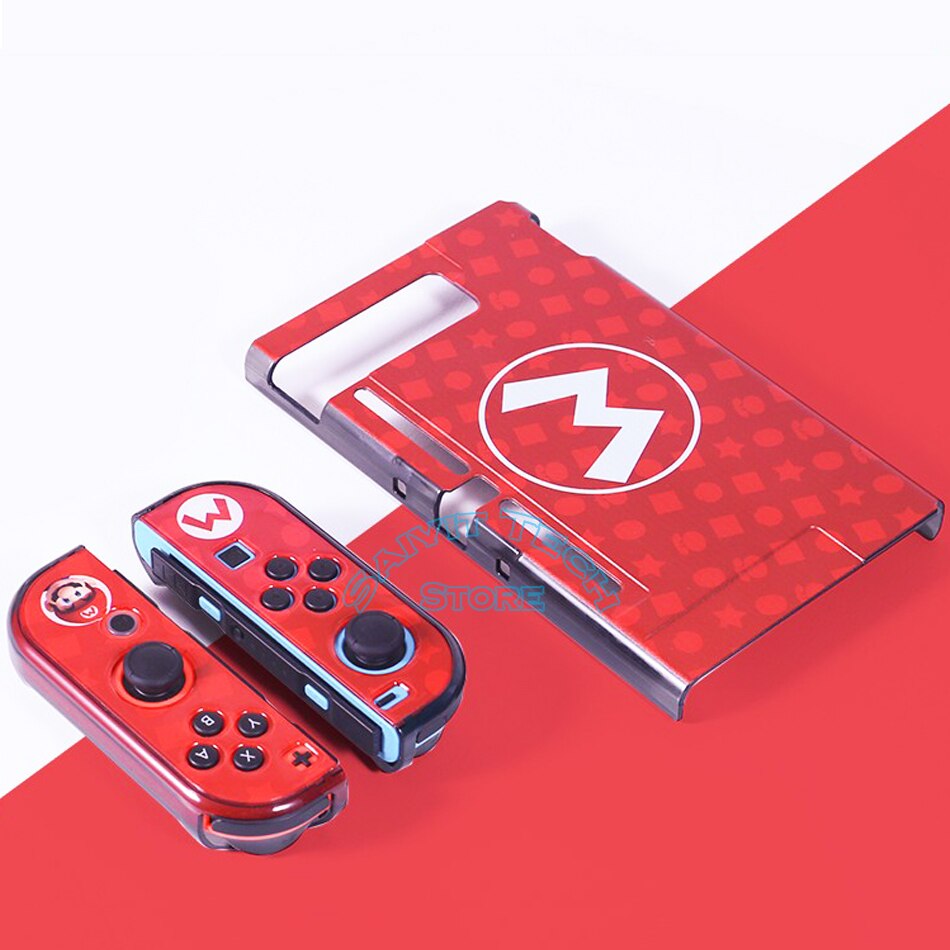 Funda protectora para consola Nintendo Switch y Joy-Con, carcasa rígida Con de temática NS, edición limitada