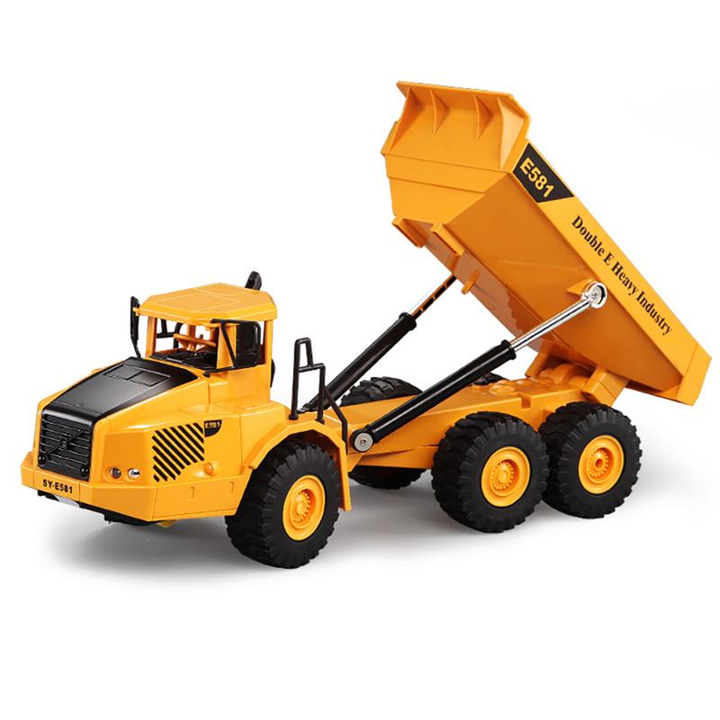 1/22 RC camiones cubo volcado 2,4 GHz Control remoto ingeniería vehículo construcción camiones RC juguetes para niños