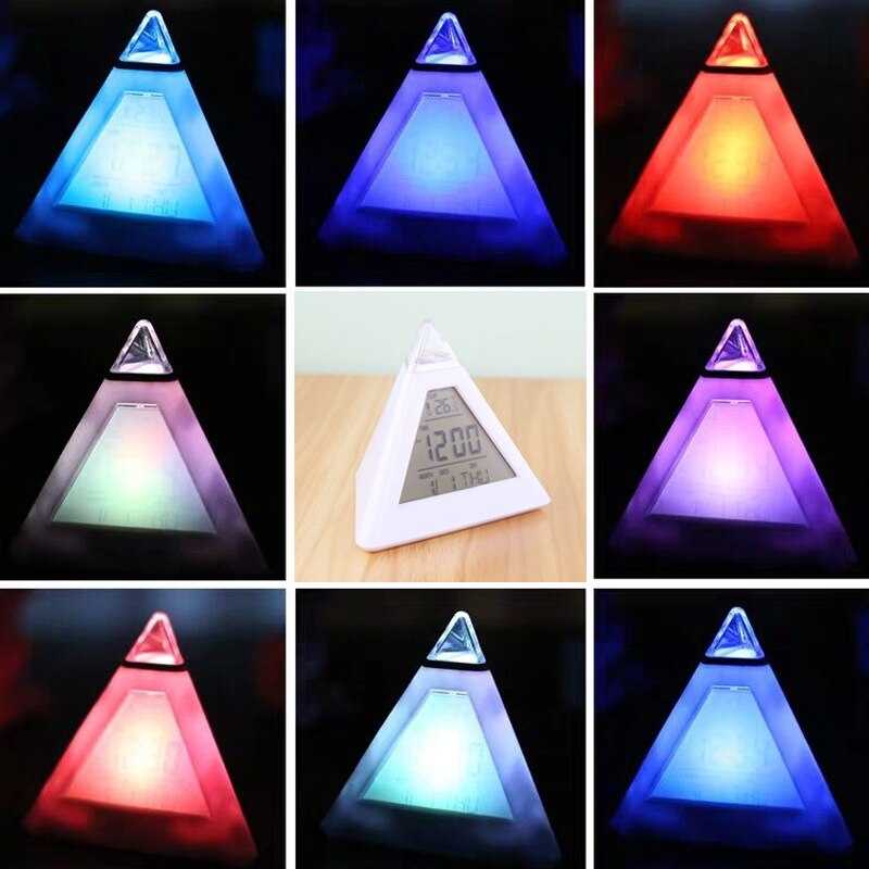 Wekker bureauklok led 7 kleuren veranderende klok digitale klok klok voor kinderen huisdecoratie leuk voor kinderen