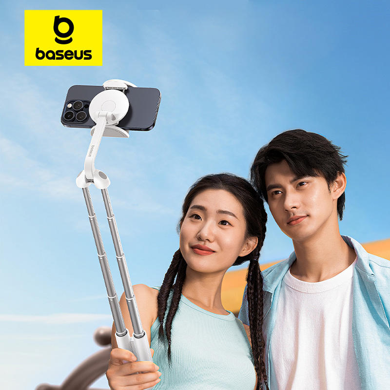 Baseus Telefoon Selfie Stick Magnetische Houder Bluetooth Draadloze Gimbal Stabilizer voor iPhone 17 16 Vlog Live Schieten Telefoon Stand