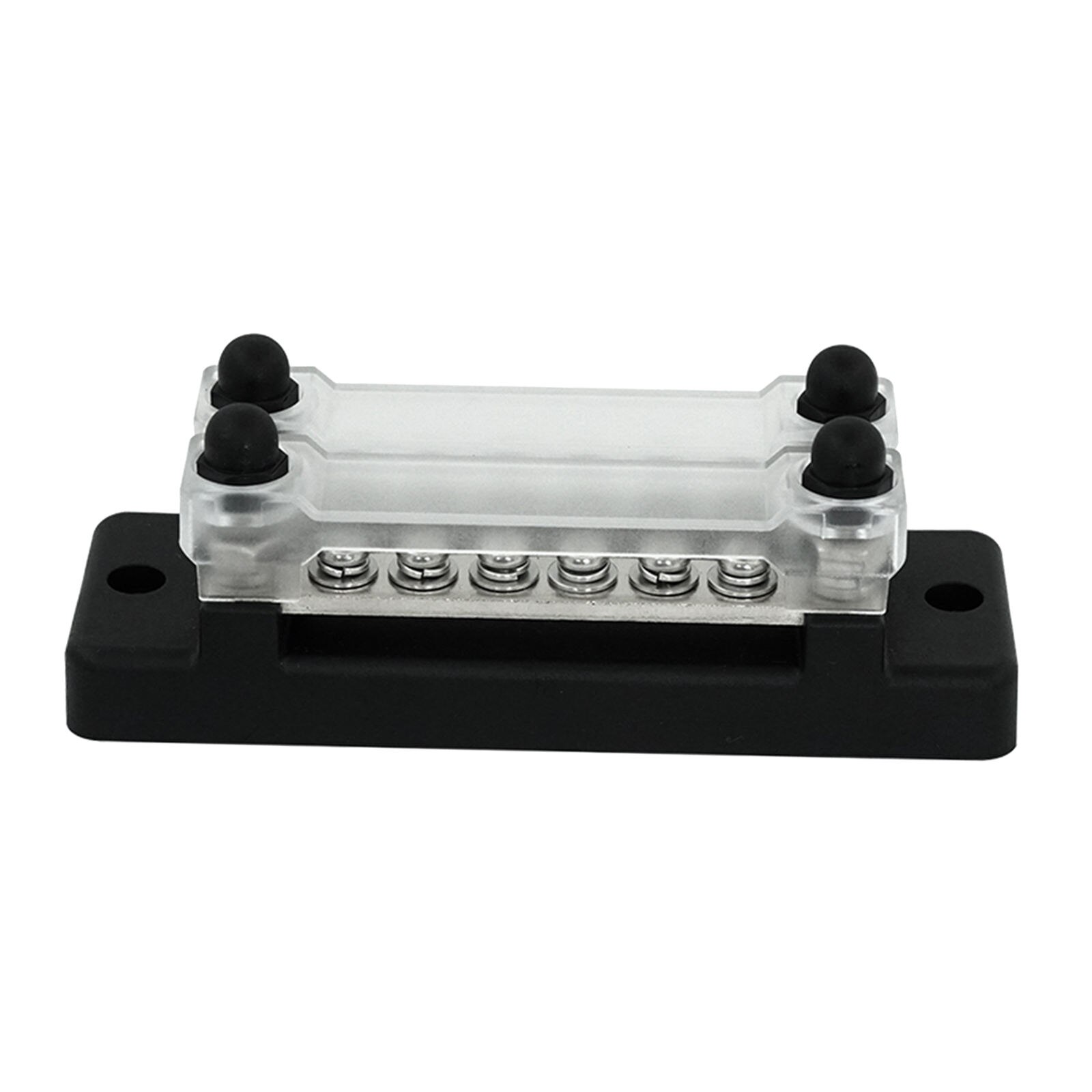 12 Terminal Bus Bar Kit Cover Dual Row Ground Distribution Block, Wire Organization, Durable