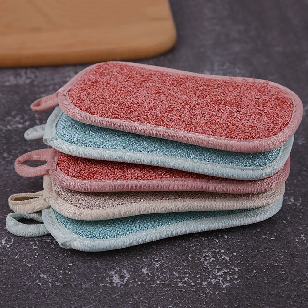 Dish Sponge Gąbka Do Naczyń Éponge Vaisselle Gabka Dishwashing Washing Gąbki Mycia Eponge Kitchen Tissu Lavable Magiczna Clean