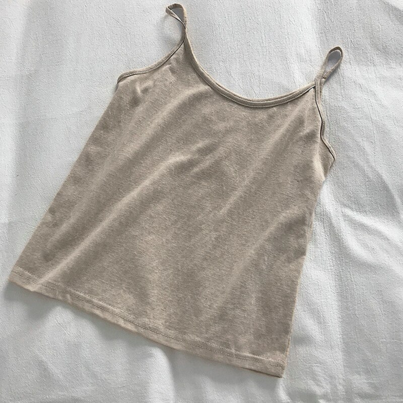 Camisetas de lino y algodón Vintage sin mangas para Mujer, Top informal de verano, Blusas sólidas para Mujer 121572tenis: 8