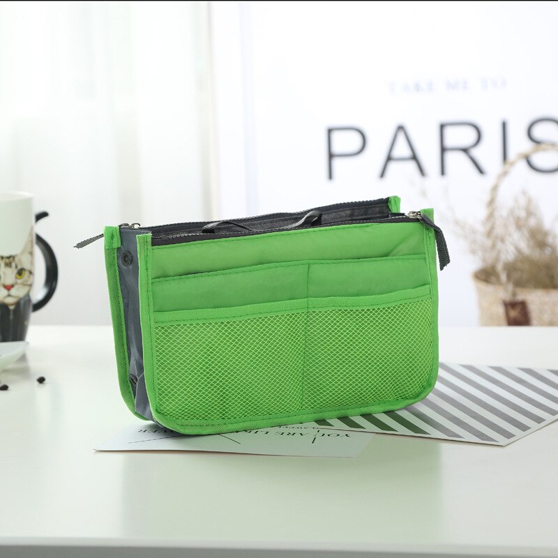 Inserto dell'organizzatore Del Sacchetto Per Le Donne di Nylon Organizzatore di Viaggi-Del Sacchetto Inserto della Borsa del Sacchetto-Dell'organizzatore Della Signora di Trucco Cosmetico del Sacchetto A Buon Mercato Delle Donne tote: 7