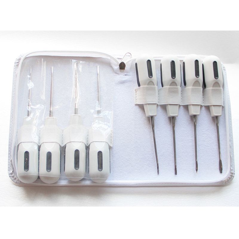 8Pcs Tand Extractie Liften Kit Dental Minimaal Invasieve Tang Roestvrij Staal
