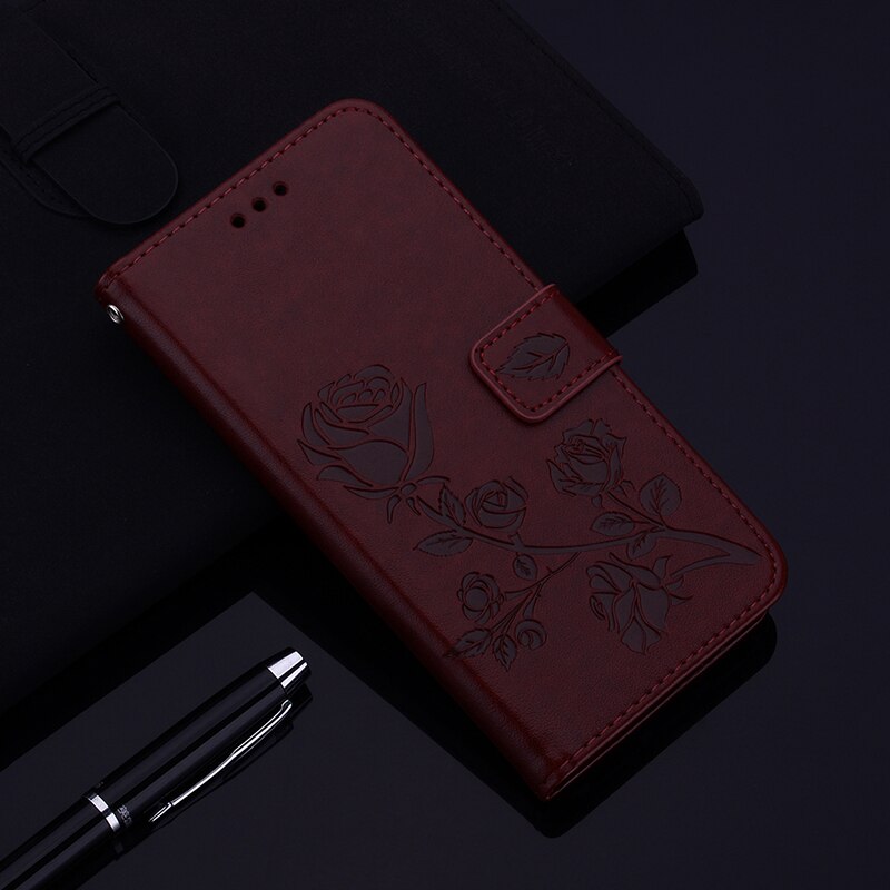 on For Xiaomi Redmi 9A Case Leather Flip Phone Case for Xiaomi Redmi 9AT 9 AT Cover For Redmi9A 9 A Wallet Card Slots Coque: Xiaomi Redmi 9A / Brown