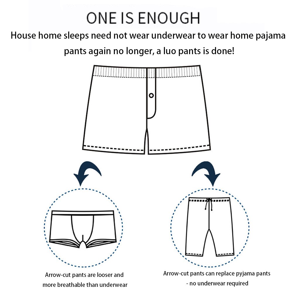 Men cotton arrow boxers casual elastic waist checkered summer loose breathable beach underpants boxers shorts