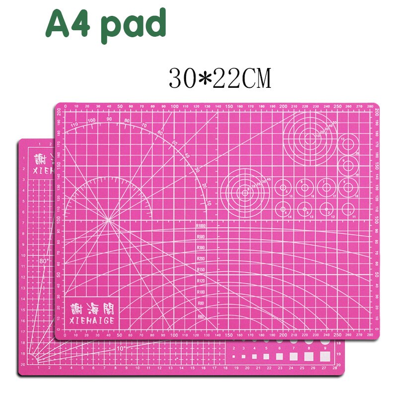 A4 Cutting Board Pad Patchwork Pad 30 * 22cm Cutting Pad Patchwork Tool Manual Diy Tool Double-sided Automatic Repair Carving: Pink