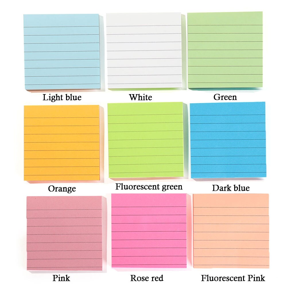 1PC About 80 Pages Office Sticky Notes Memo Pad Bookmark Memo Sticker Paper Adhesive Diary Marker Stationery