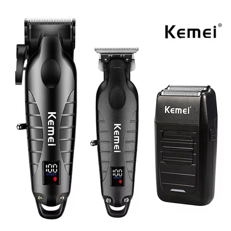 Kemei tondeuse set voor mannen, elektrisch scheerapparaat, tondeuse, professionele snijmachine, KM-2290, KM-2293, KM-1102