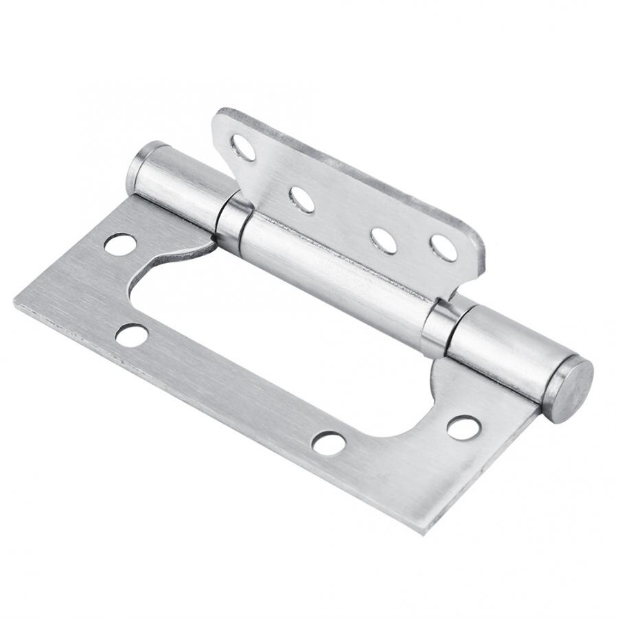 2Pcs Stainless Steel Door Hinge Ball Bearing Door Hinge Hardware Flat Open Home Doors Replacement