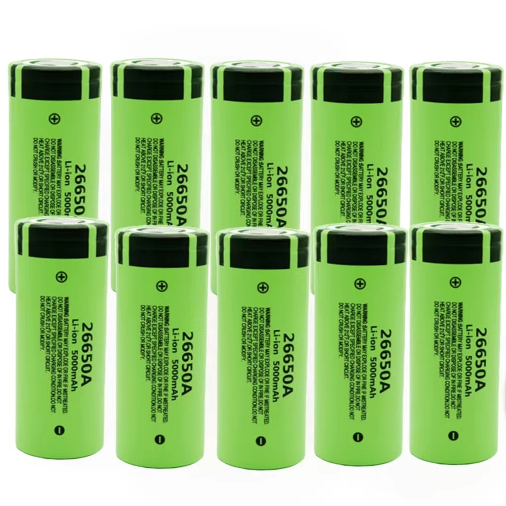 26650A 3.7V 5000mAh Battery 1-10 PCS high capacity 26650 20A power battery lithium ion rechargeable battery for toy flashlight: Red