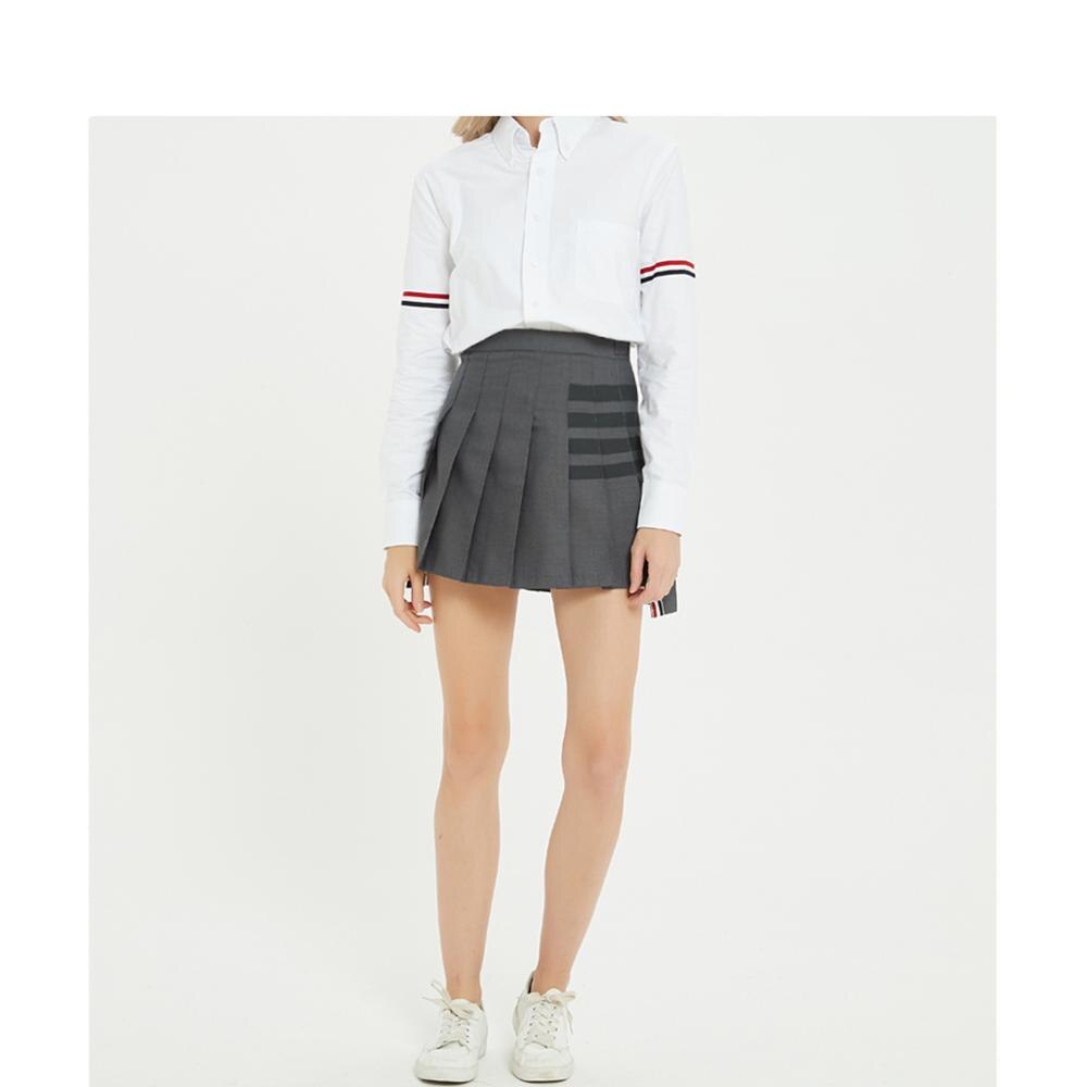 Hög midja plisserad kjol kjol a-line kort kjol dam anti-misslyckande säkerhetsbyxor paraply kjol tennis sport hakama