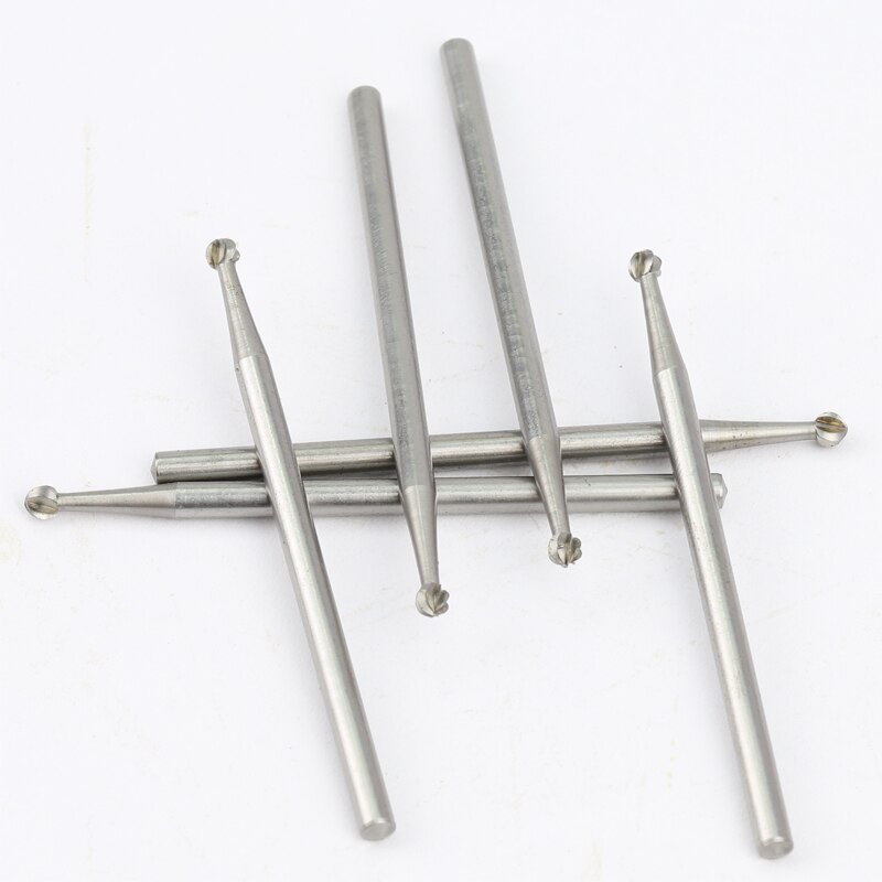 6pcs Alloy tungsten steel round burs Olive Amber Engraving carving knife End Mill Woodworking Router Bit Wood Milling Cutter