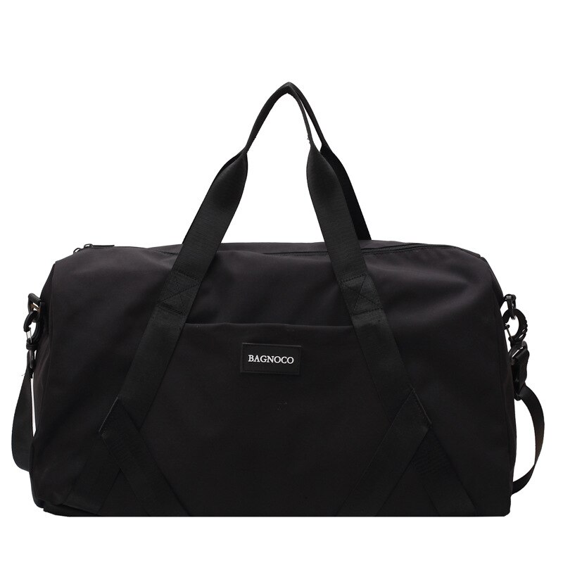 Gym Yoga Bags Women Pink Travel Duffle Handbags for Women Bag Sport Gym Accessories Men Fitness Training Blosa: Black Color