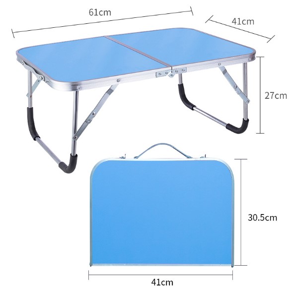 Mesa de cama portátil giratoria para ordenador portátil mesa plegable extraíble Escritorio de pie muebles para el hogar: 1