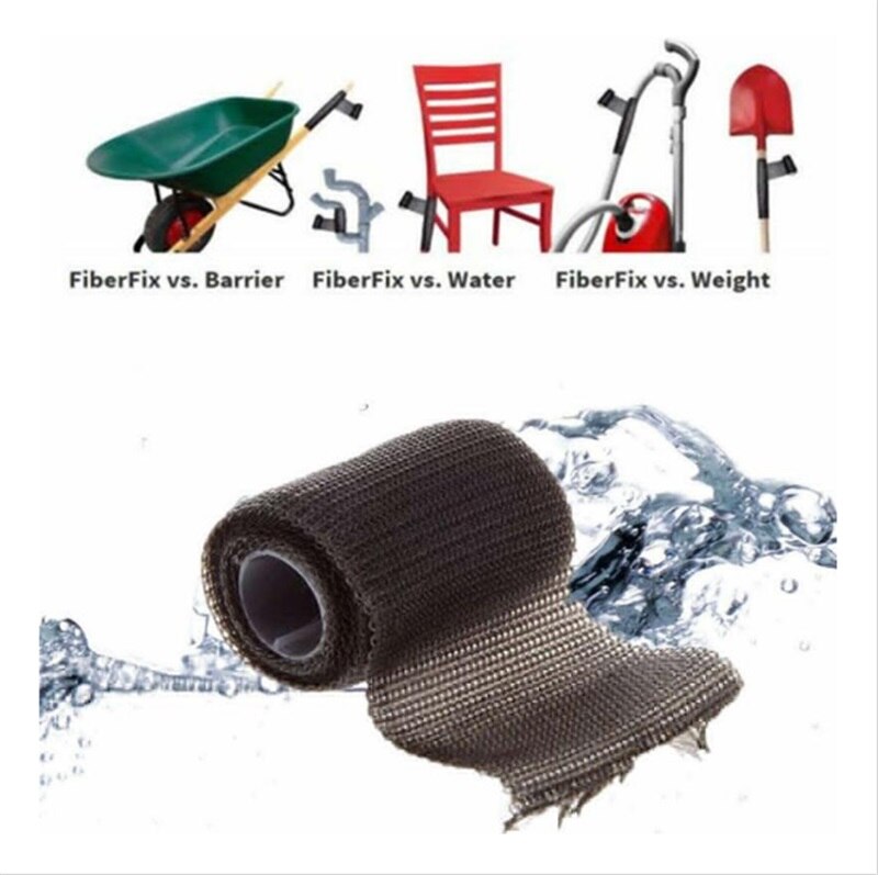 Fiber Fix Ridiculously Strong Repair Wrap Fiber Fix 2" x 50" Tool Useful Magic